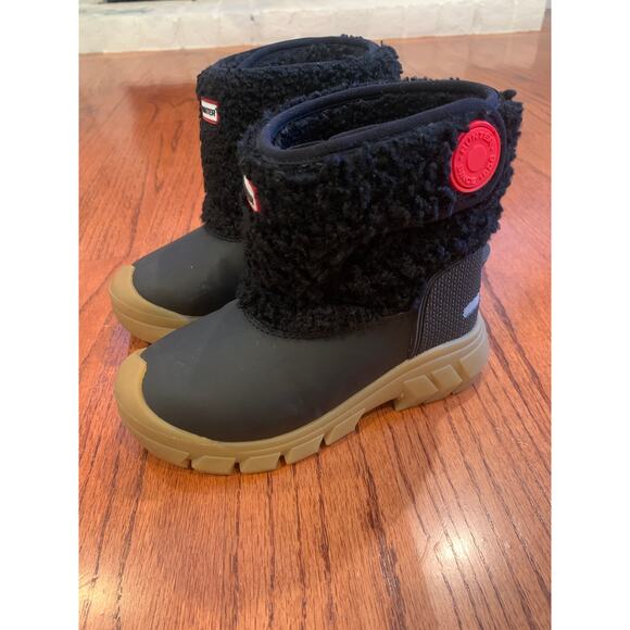 Hunter Intrepid Strap Boucle Snow Boot | Black | UK 10/ US 11 - Picture 6 of 11